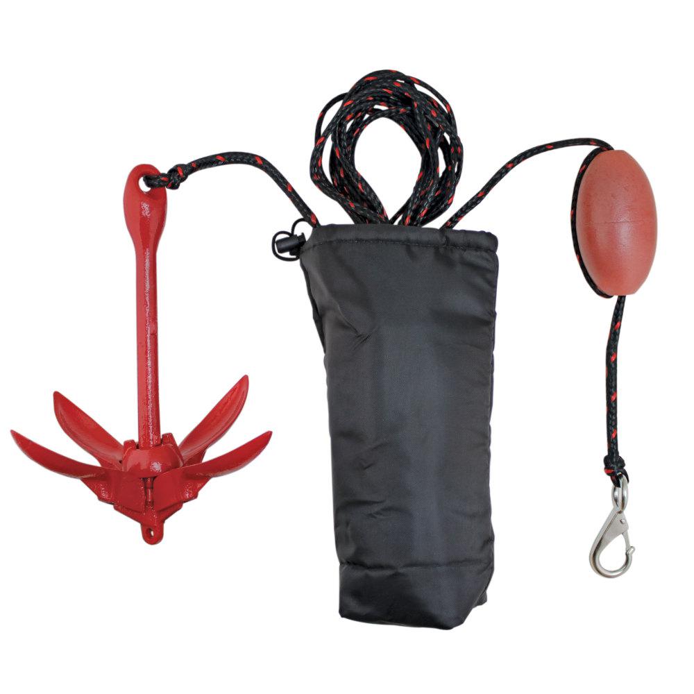Extreme Max 3.5 lbs. BoatTector Complete PWC Grapnel Anchor Kit with
