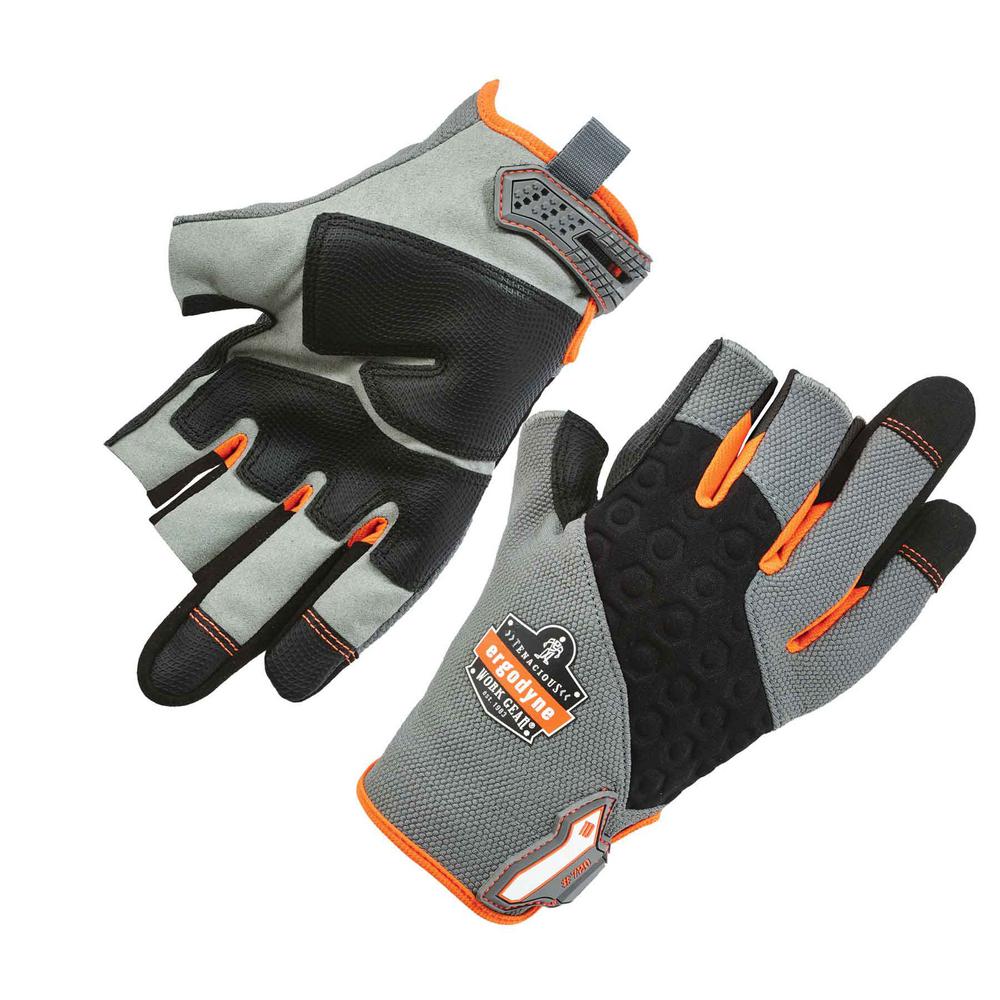 Ergodyne ProFlex XXLarge Gray HeavyDuty Framing Work Gloves720 The Home Depot