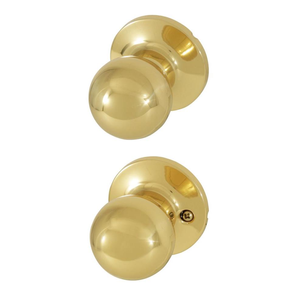 UPC 814113017943 product image for Passage Door Knobs: Honeywell Knobs Ball Polished Brass Passage Knob 8102003 | upcitemdb.com