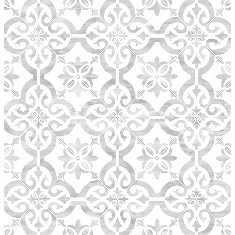 Grey Wallpaper Home Decor The Home Depot