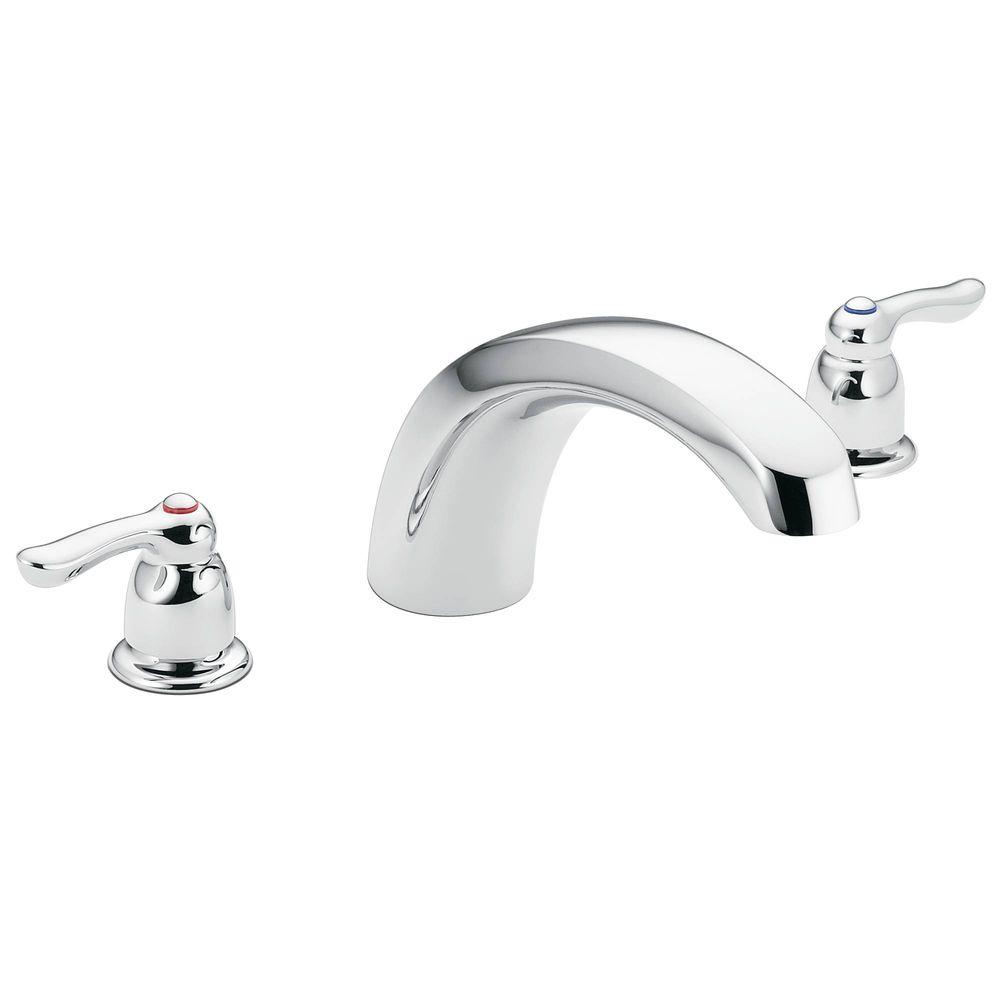 MOEN Chateau 2Handle DeckMount Roman Tub Faucet with BuiltIn