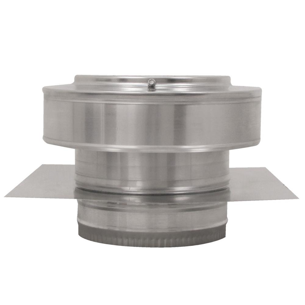 Active Ventilation 7 in. Dia Aluminium Round Back Roof Jack with 2 in