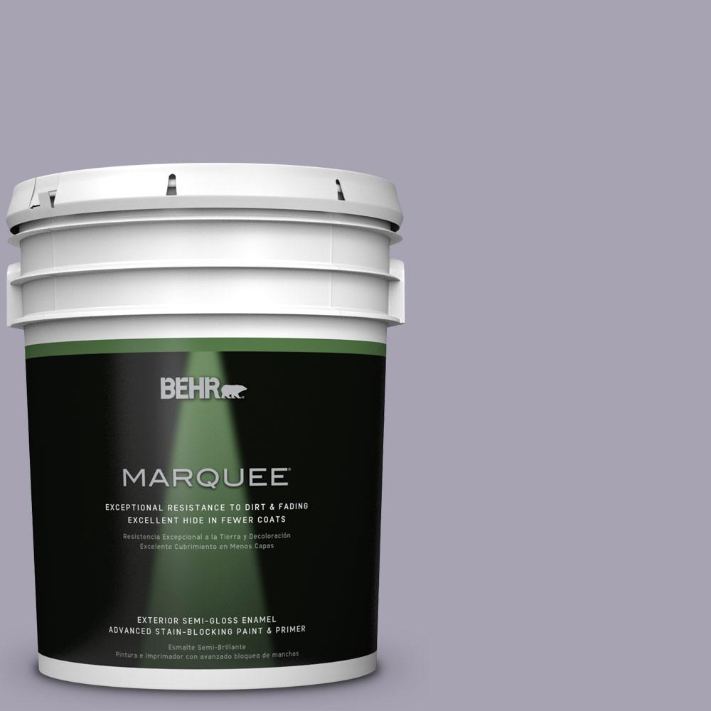 BEHR MARQUEE 5-gal. #N560-3 Luxe Lilac Semi-Gloss Enamel Exterior ...