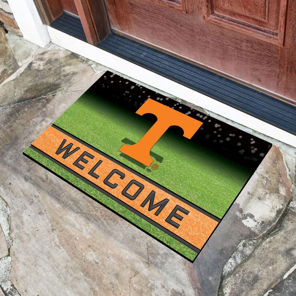 Fanmats University Of Tennessee 18 In X 30 In Rubber Door Mat 19993 The Home Depot
