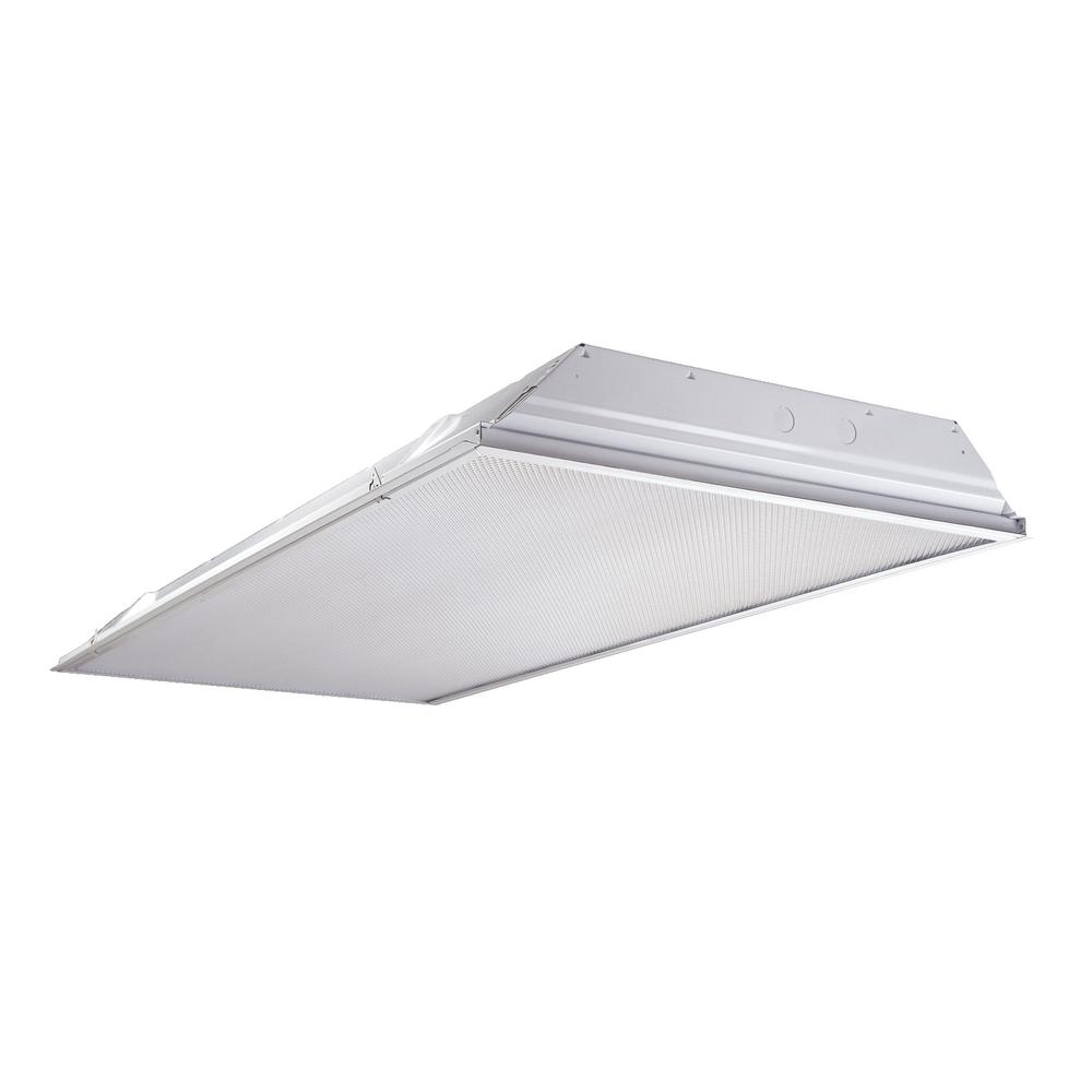 Metalux 2ft. x 4 ft. White Fluorescent Enamel Lay-In Troffer Light Fixture with... by Metalux