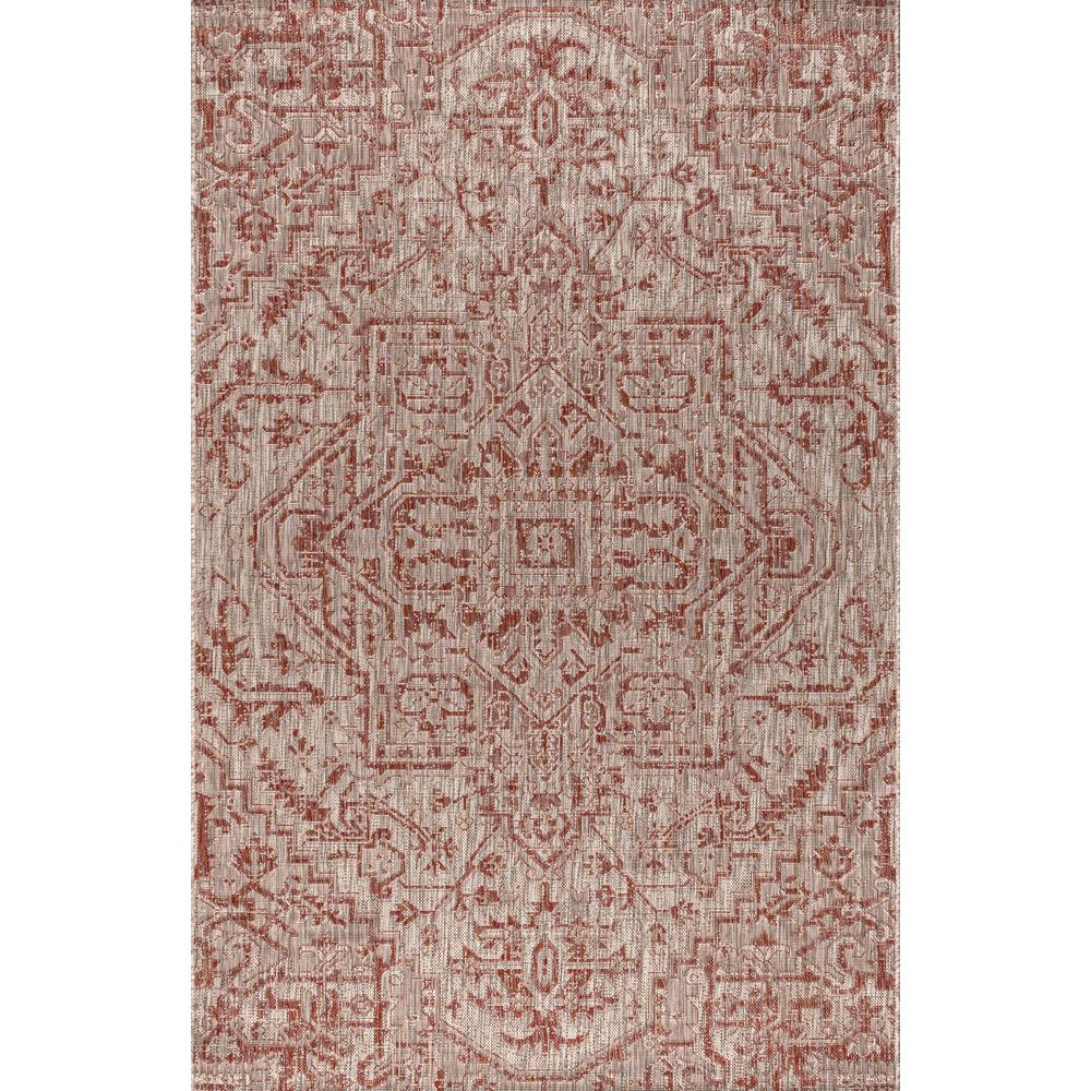 Jonathan Y Estrella Bohemian Medallion Red Taupe 7 Ft 9 In X 10