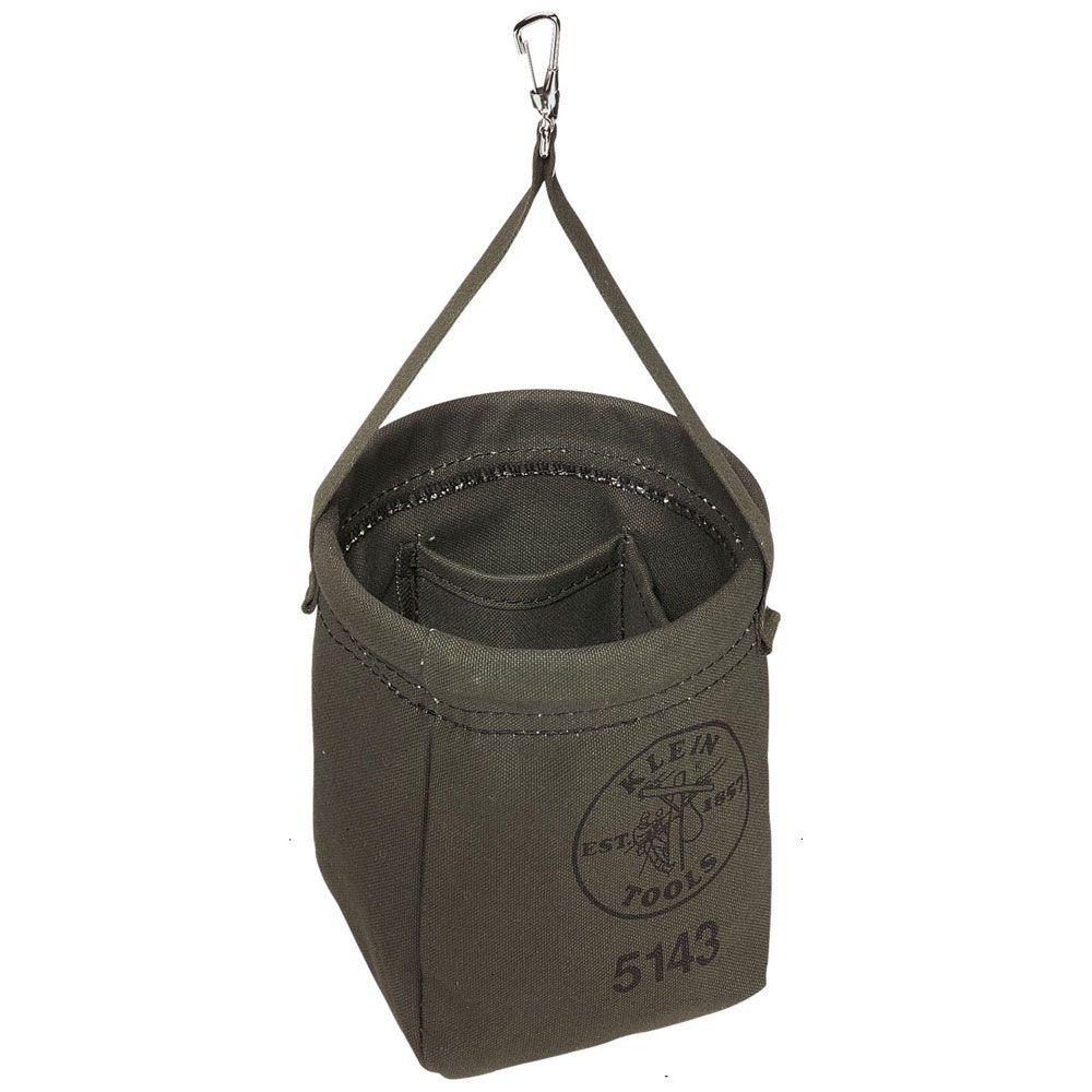 Klein Tools 6 5 In Canvas Tapered Bottom Tool Bag 5143 The Home Depot Klein Tools 6 5 In Canvas Tapered Bottom Tool Bag