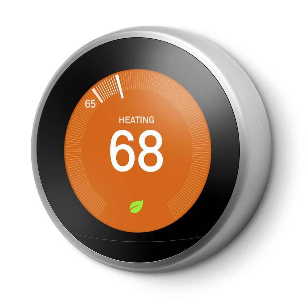 Nest Learning Thermostat 3rd Gen in Stainless Steel