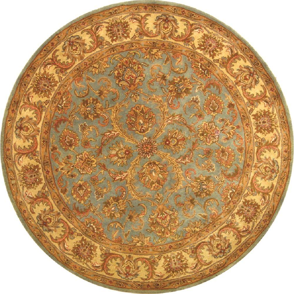 Safavieh Heritage Blue/Beige 6 ft. x 6 ft. Round Area RugHG811B6R