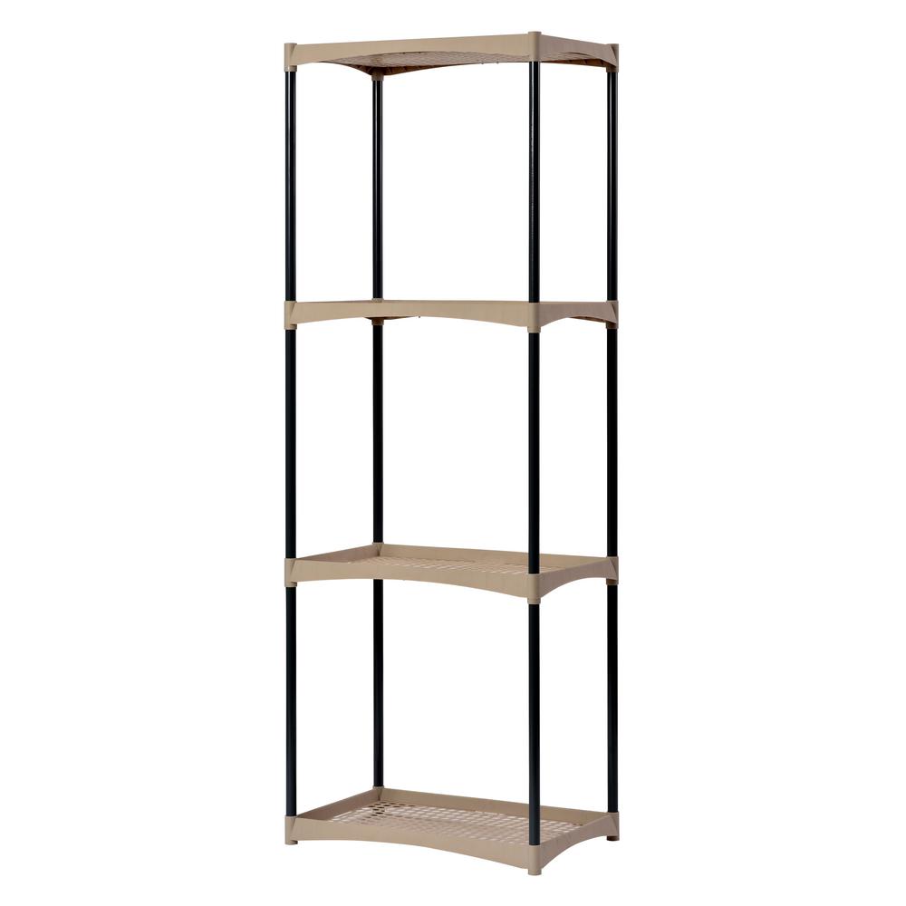 Plastic Garage Shelving Units Garage Shelves & Racks The Home Depot