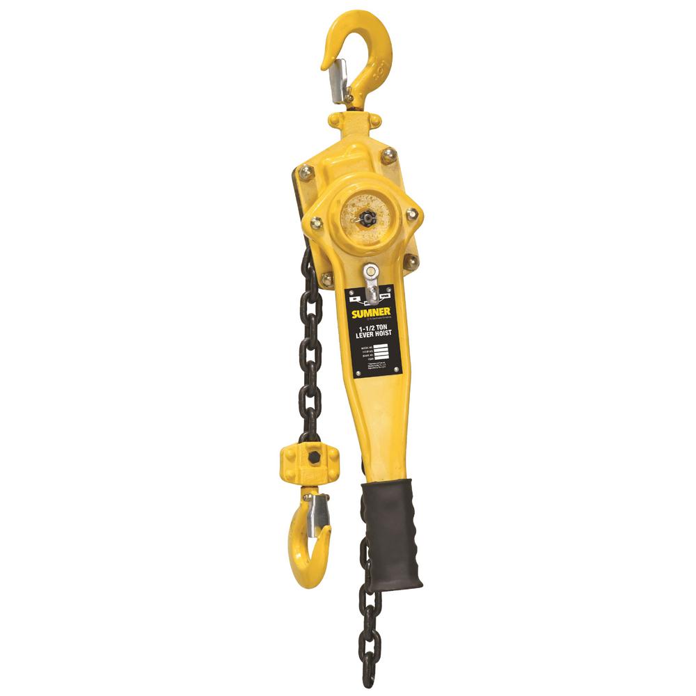 SUMNER 1 1/2Ton Capacity Lever Hoist 10 ft.787547 The Home Depot