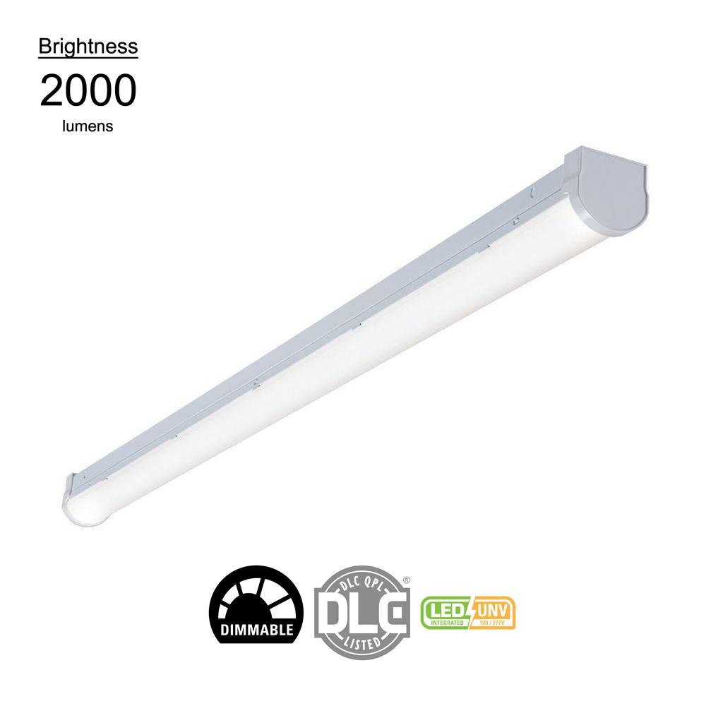 Linear White Integrated LED Warehouse Strip Light with 2410 Lumens, 4000K