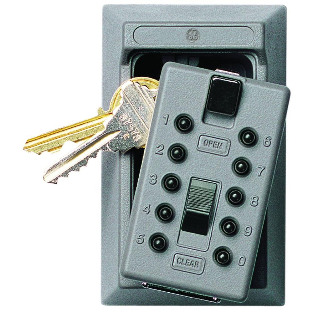 Combination Key Portable Safes The Home Depot Permanent 5 Key Box With Pushon Combination