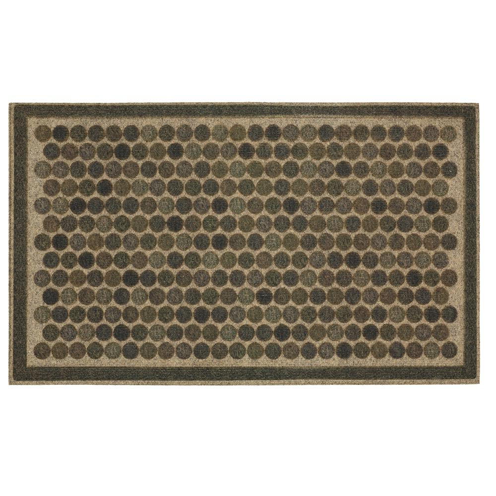 Mohawk Colorful Dots Gray 18 in. x 30 in. Ornamental Entry Mat524494