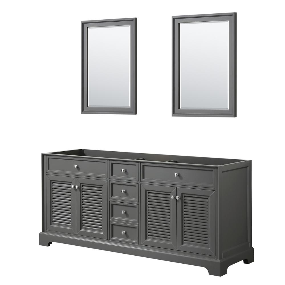 Wyndham Collection Tamara 72.75 in. Double Bathroom Vanity ...