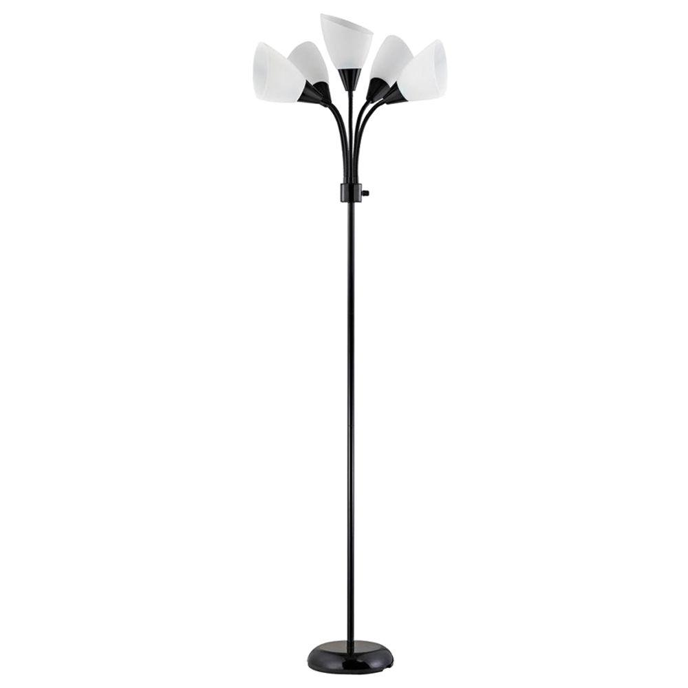 black floor lamp