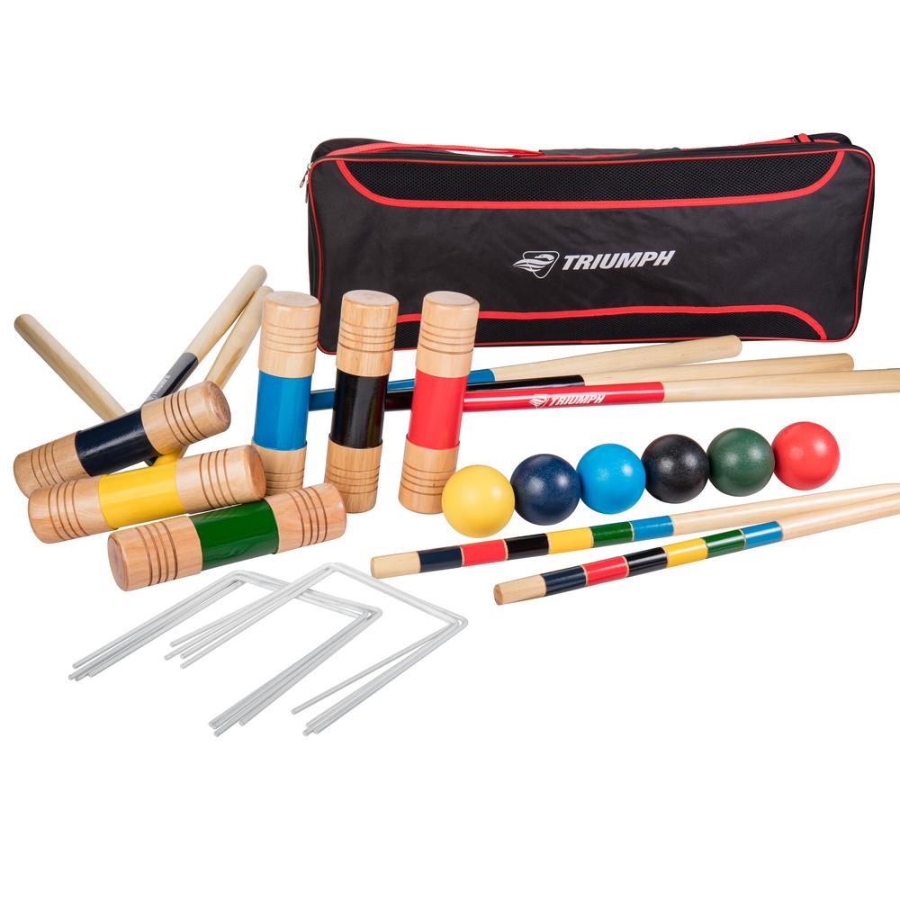 Triumph Sports USA All Pro 6 Player Croquet Set3573282 The Home Depot