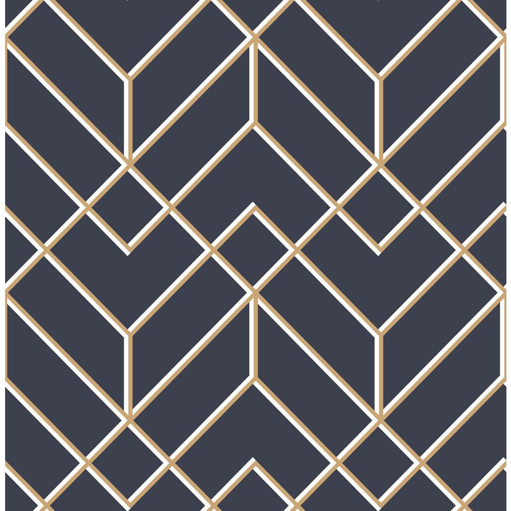 navy blue pattern wallpaper