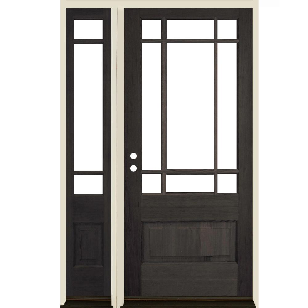 Krosswood Doors 50 in. x 80 in. Contemporary RH 3/4 Lite Krosswood Doors 50 in. x 80 in. Contemporary RH 3/4 Lite