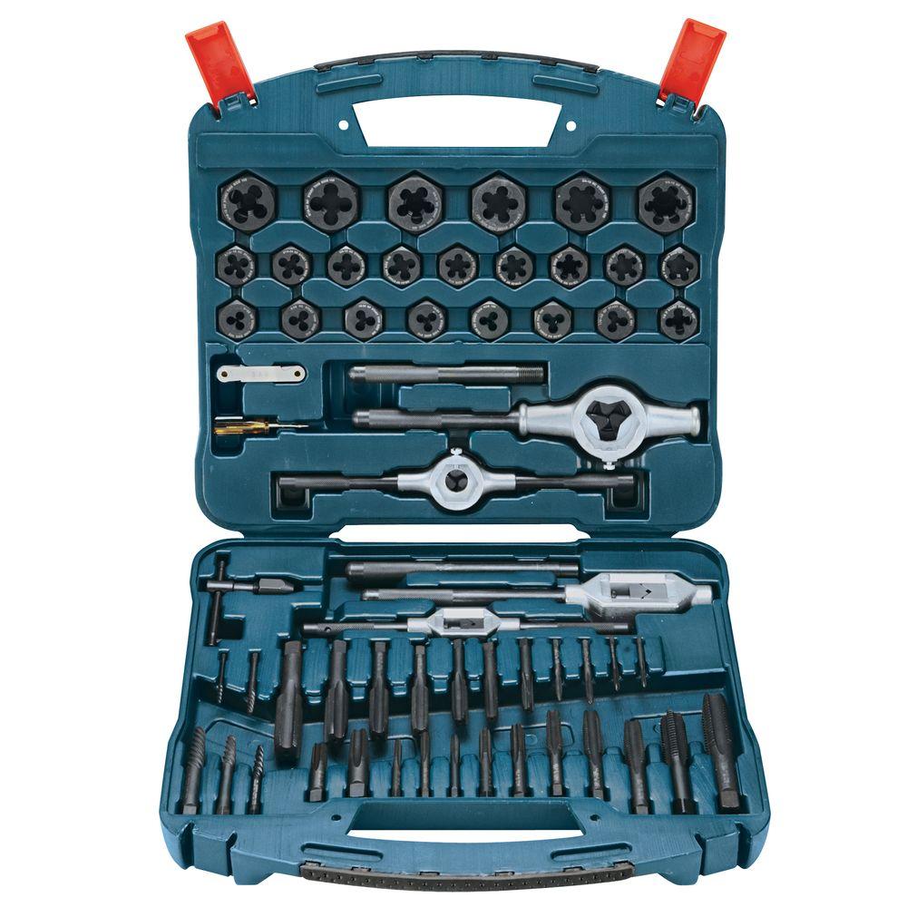 Bosch Black Oxide Tap and Die Set (58Piece)B44713 The Home Depot