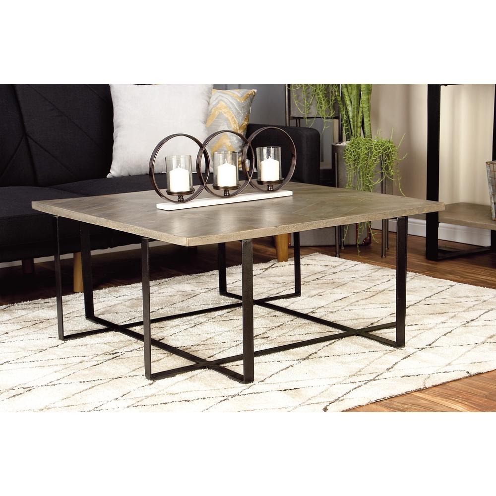 Litton Lane Light Brown And Black Chevron Patterned Coffee Table Litton Lane Light Brown And Black Chevron Patterned Coffee Table 28783 The Home Depot