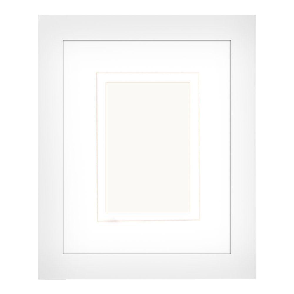 White Patina Photo Frame Set of 5 Decorative Round and Square Frames Classic