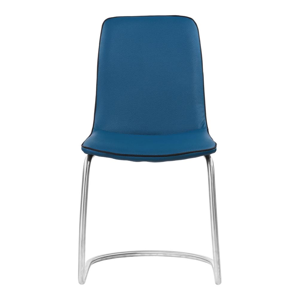 Armen Living Brittany Blue Dining Chair Set Of 2