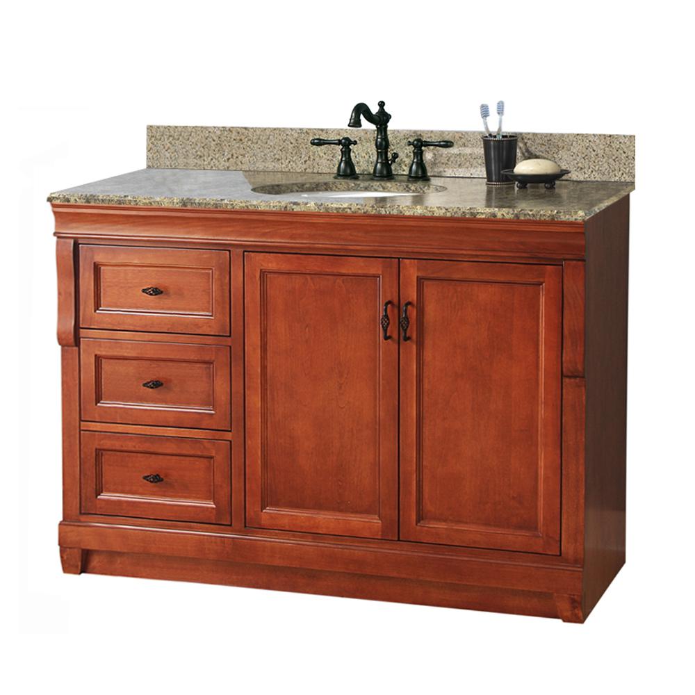 Foremost Naples 49 in. W x 22 in. D Bath Vanity in Warm Cinnamon with