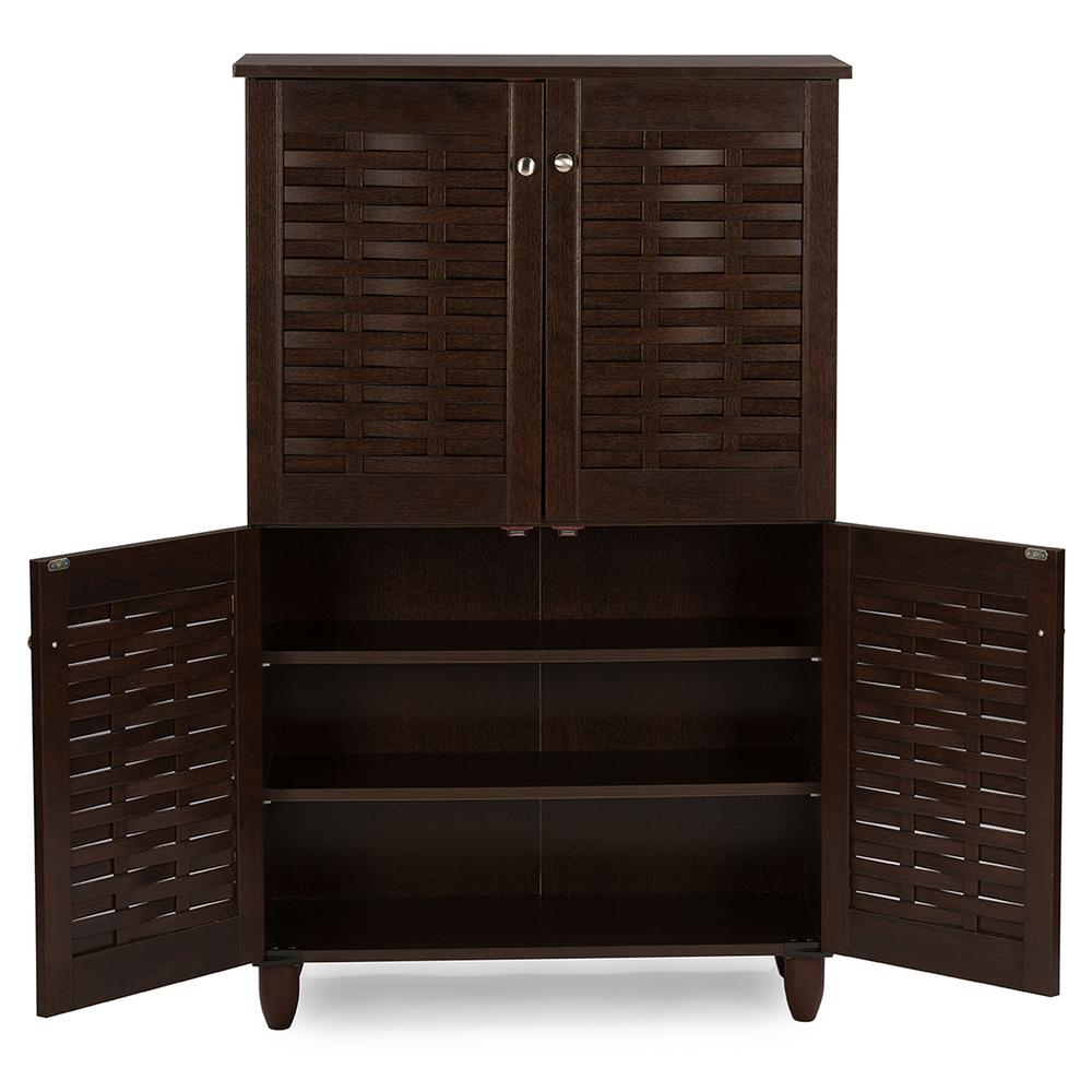 Baxton Studio Winda Dark Brown Wood Tall Storage Cabinet 28862-6515-HD ...