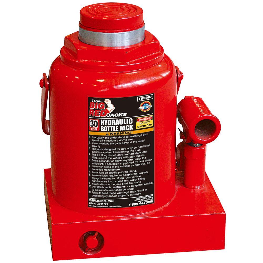 BIG RED 4 Ton (8 000 LBs) Capacity Hydraulic Welded Bottle Jack