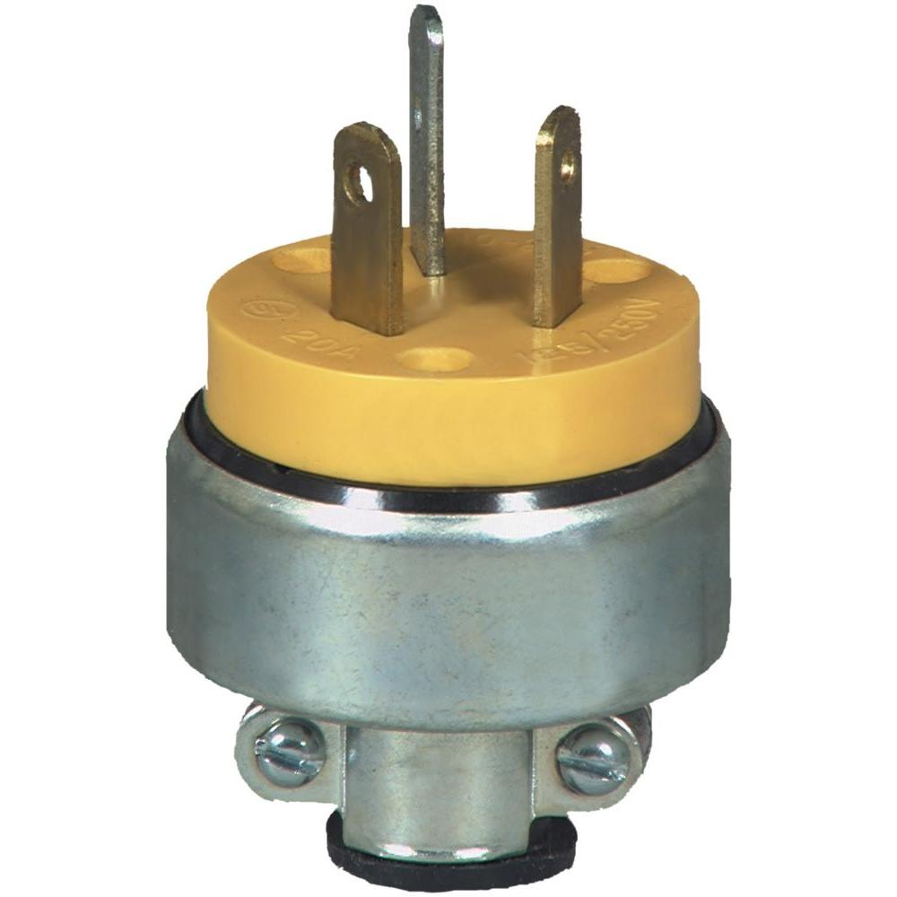 Eaton 30 Amp 125Volt 1020P Power Plug2836BOX The Home Depot