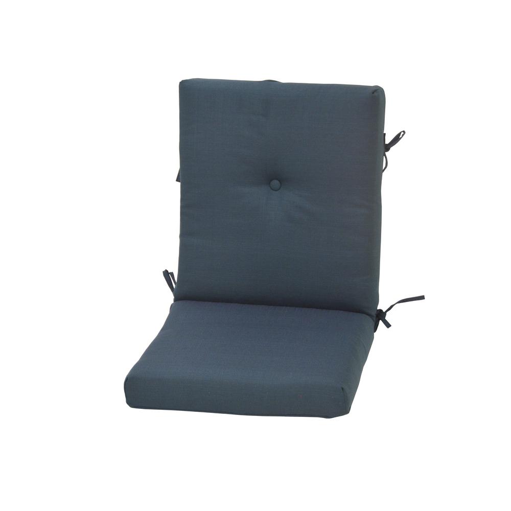 hampton bay mid back dining chair cushion
