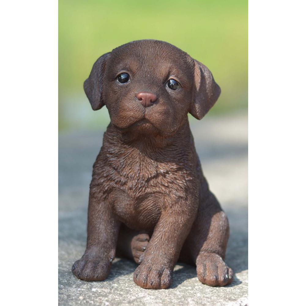 Hi Line Gift Chocolate Labrador Puppy 87771 S The Home Depot - Chocolate Labrador Garden Statue Hi Line Gift Chocolate Labrador Puppy 87771 S The Home Depot - Chocolate Labrador Garden Statue