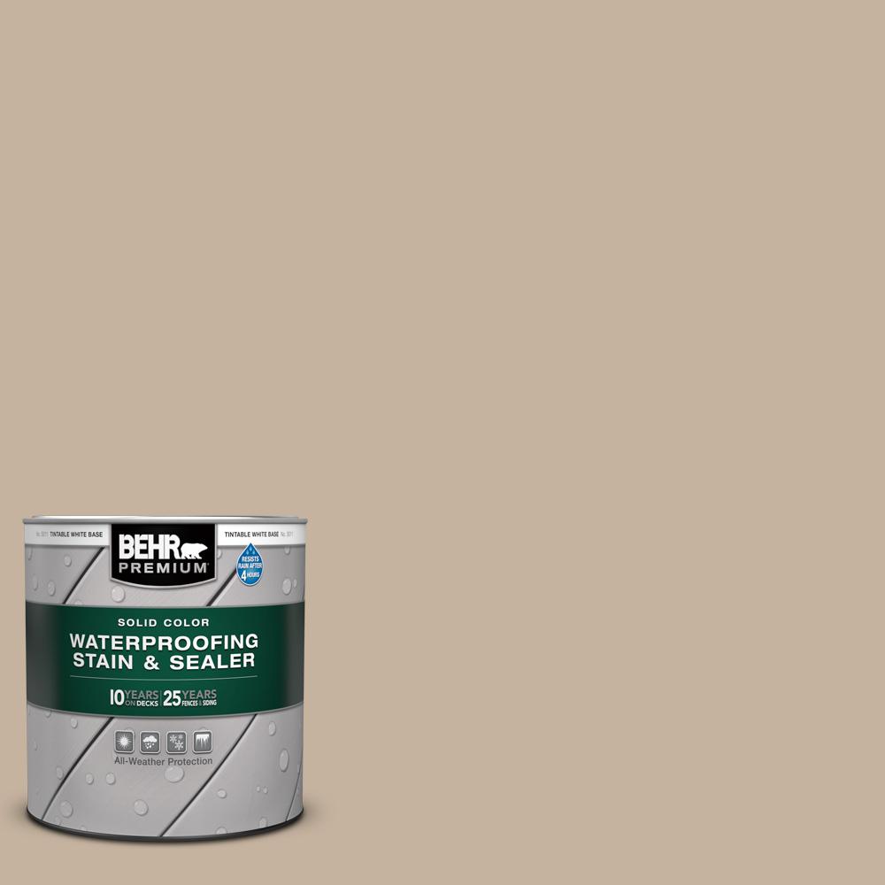 BEHR PREMIUM 1 qt. ECC201 Canyon View Solid Color Waterproofing Exterior Wood Stain and