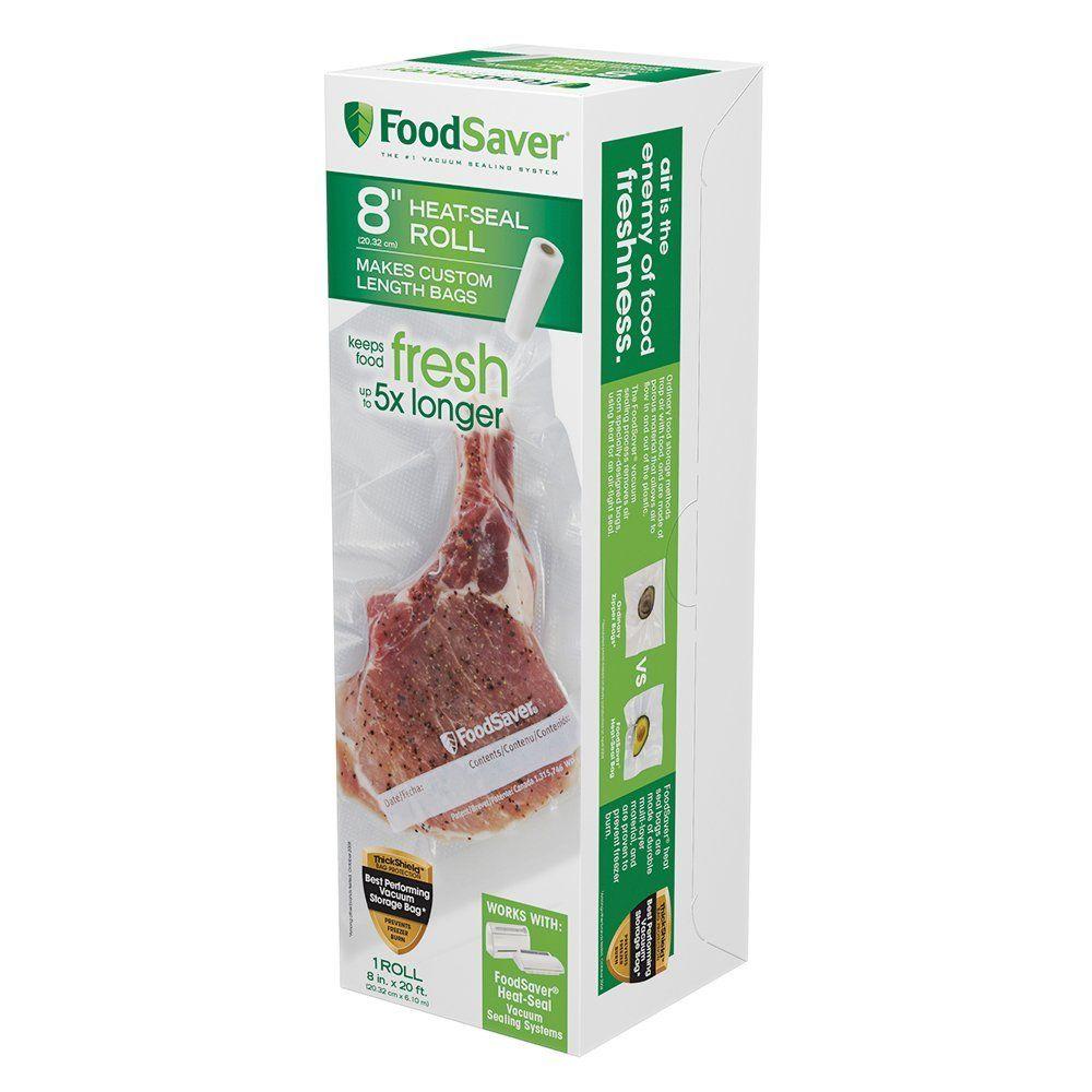 Foodsaver 8 In X 20 Ft Roll Bag Fsfsbf0516p15r The Home Depot Foodsaver 8 In X 20 Ft Roll Bag
