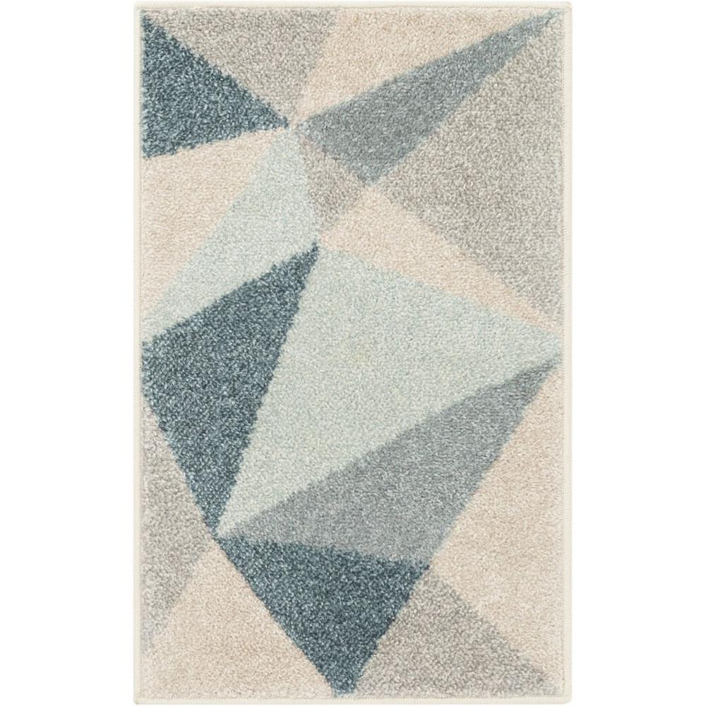 Well Woven Mystic Zelda Geometric Mid Century Modern Grey 20 In X