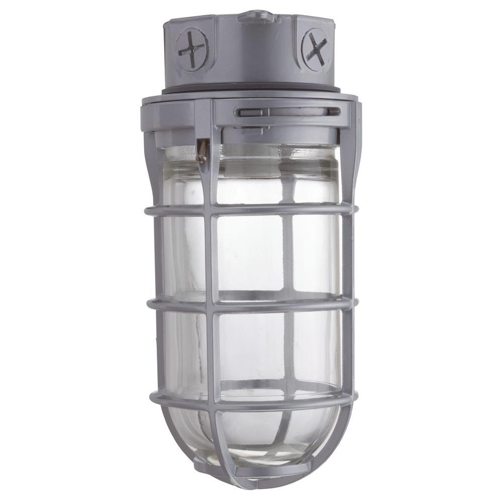 Industrial Lithonia Lighting Outdoor The 150w Incandescent Utility Vapor Tight Ceiling Mount Fixture