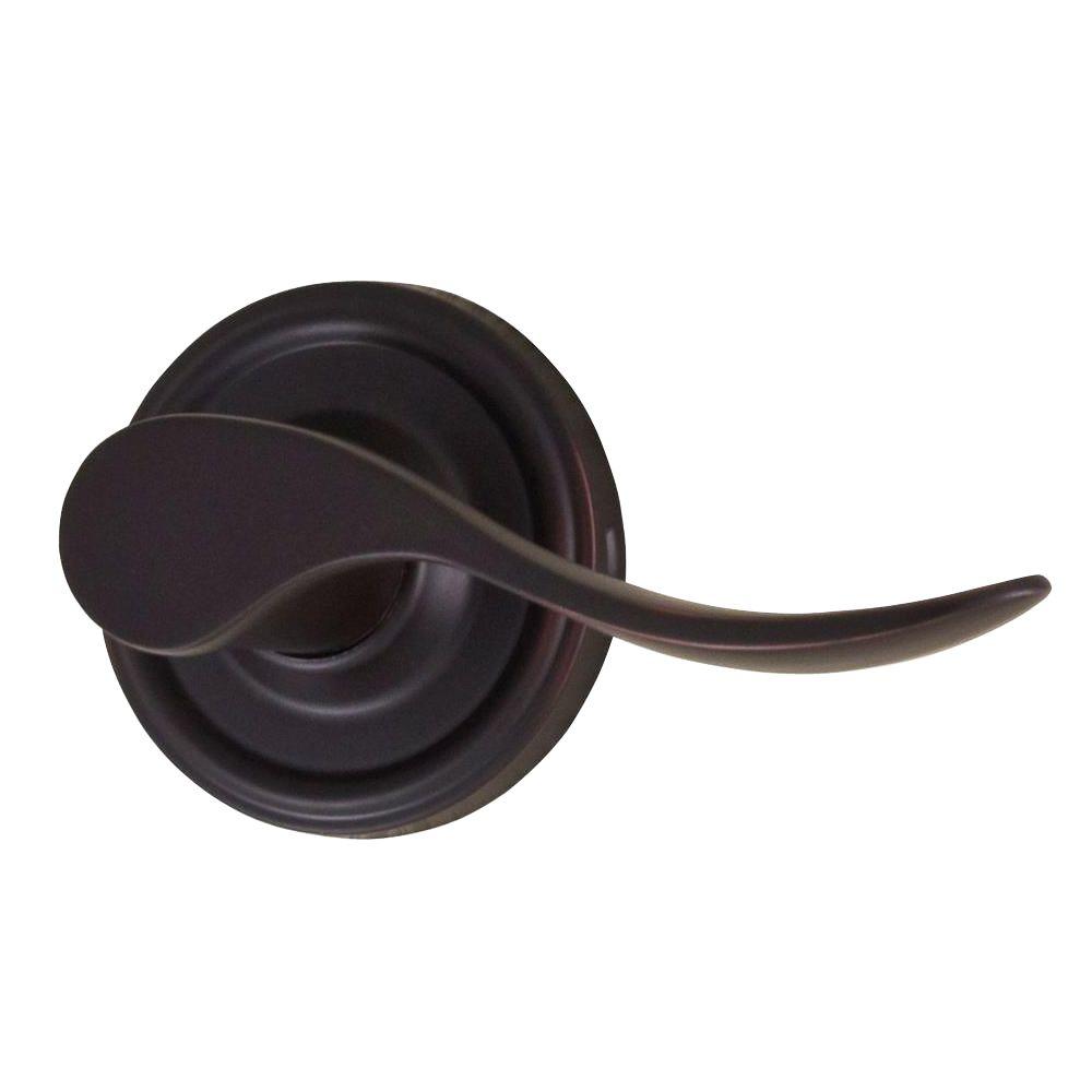 Delaney Callan Bennett Edged Oil Rubbed Bronze Left Handed Dummy Door Lever Bn5057l The Home Depot 5401