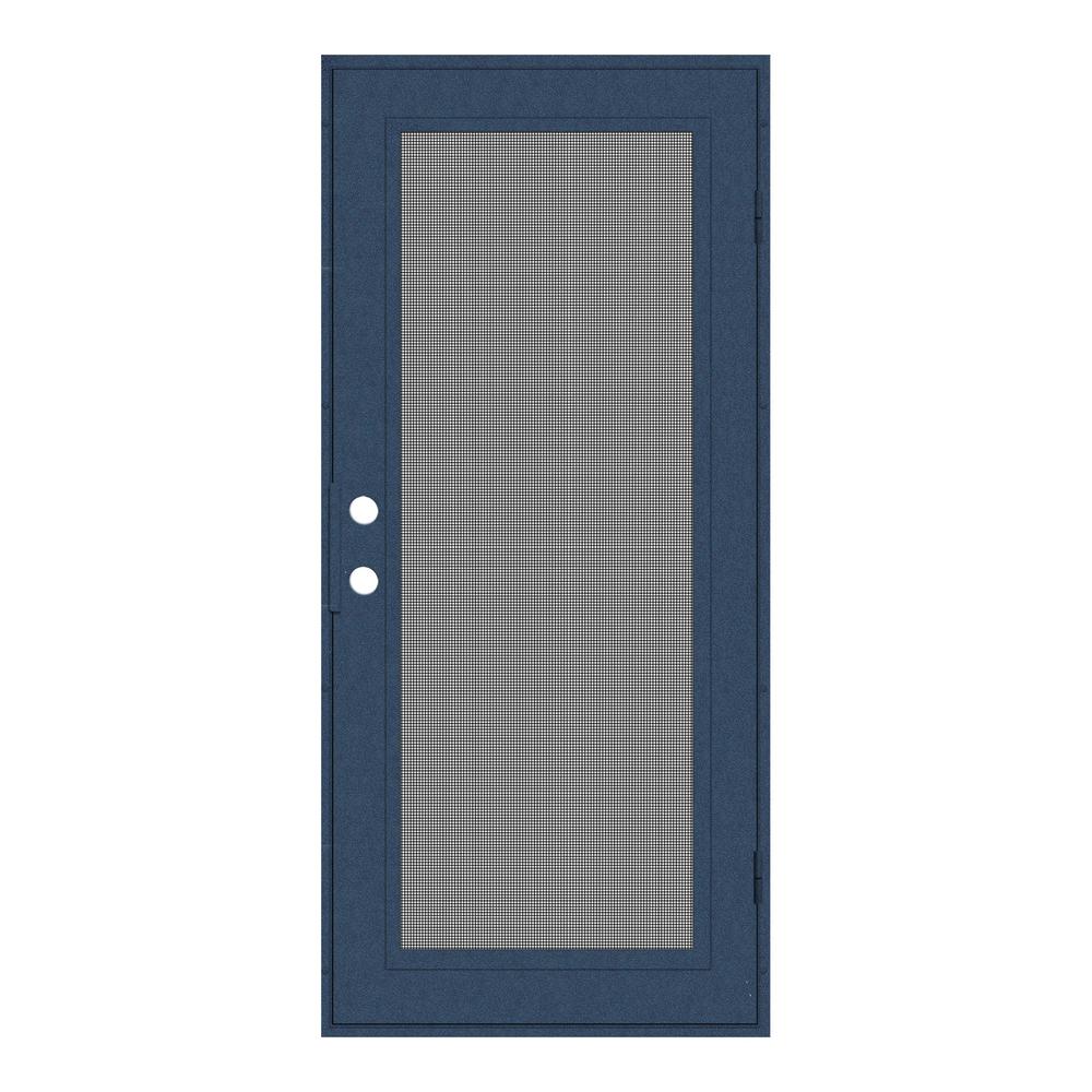 Unique Home Designs 32 In X 80 In Full View Blue Hammertone