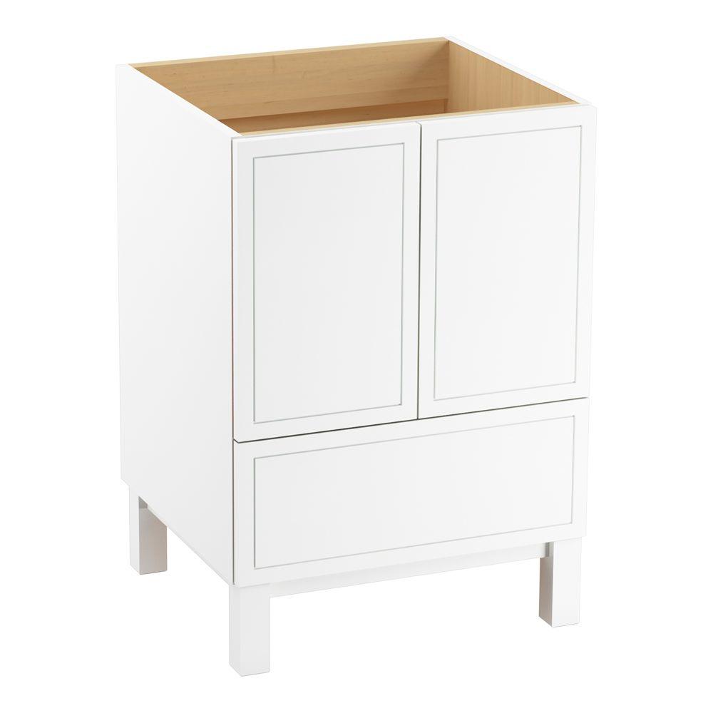 Kohler Jacquard 24 In Bath Vanity Cabinet Only Linen White