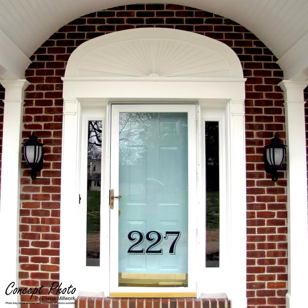 Ekena Millwork 2 In X 38 In X 19 In Half Round Sunburst Architectural Grade Pvc Pediment Pedps038x190hro01 The Home Depot