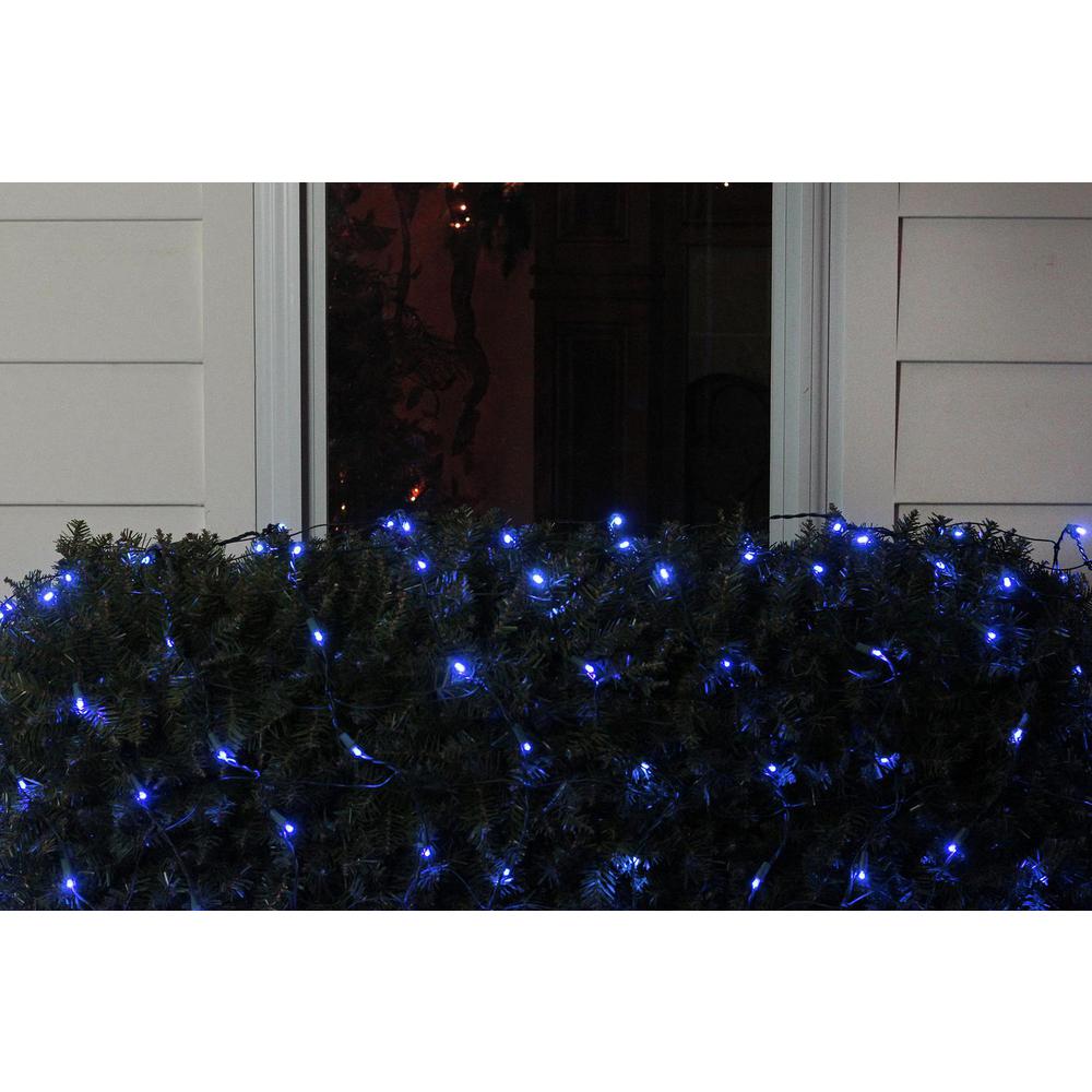Northlight 4 Ft X 6 Ft Blue Led Net Style Christmas Lights With