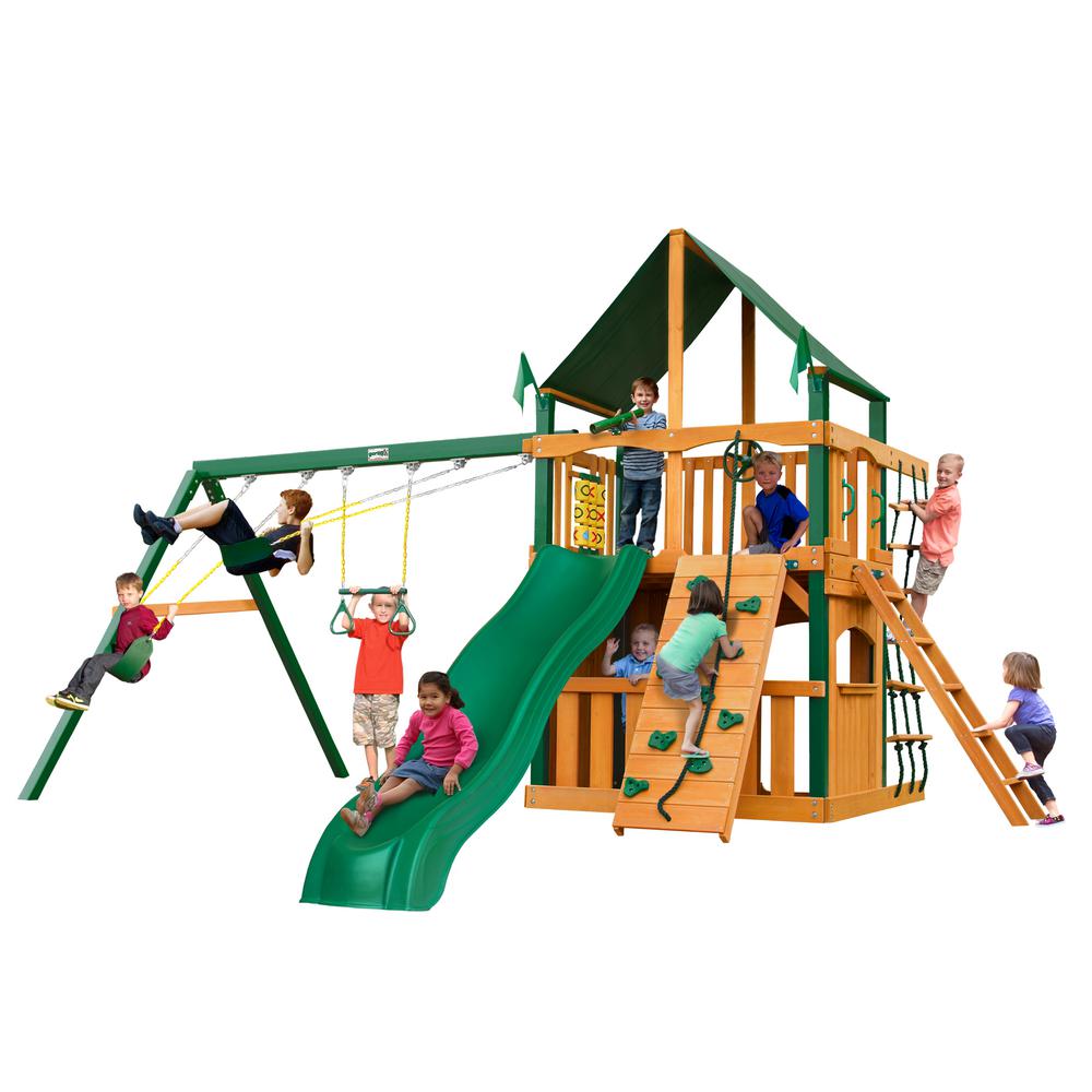Gorilla Playsets Malibu Swing Set with Timber Shield010045TS The