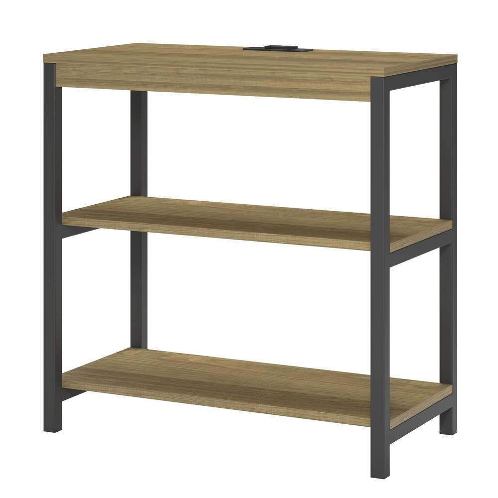 Ameriwood Bria Golden Oak 3 Shelf Bookcase Hd90922 The Home Depot