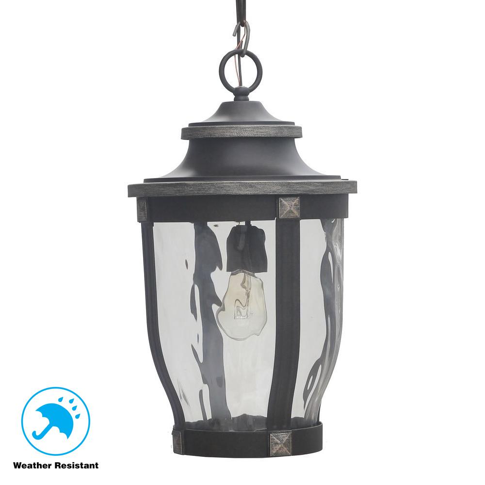 Outdoor Hanging Lights Ceiling Lighting The Home Depot Mccarthy 1 Light Bronze Outdoor Chain Hung Lantern