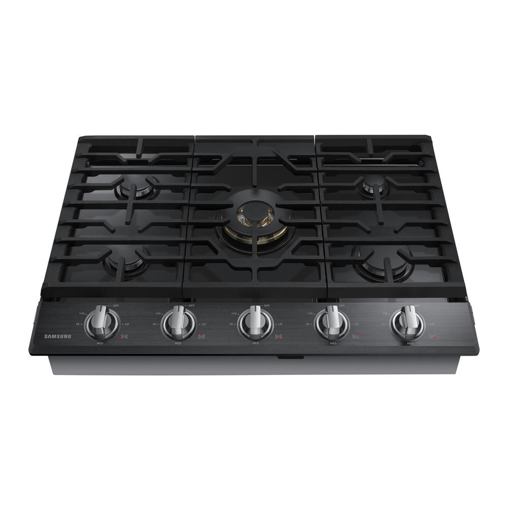 Samsung 30 In Gas Cooktop In Fingerprint Resistant Black