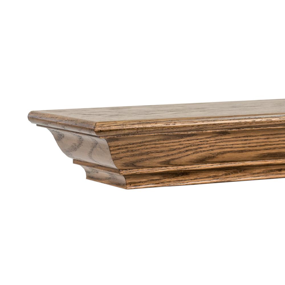 The Shenandoah 6 ft. Espresso Rustic Distressed CapShelf Mantel41272