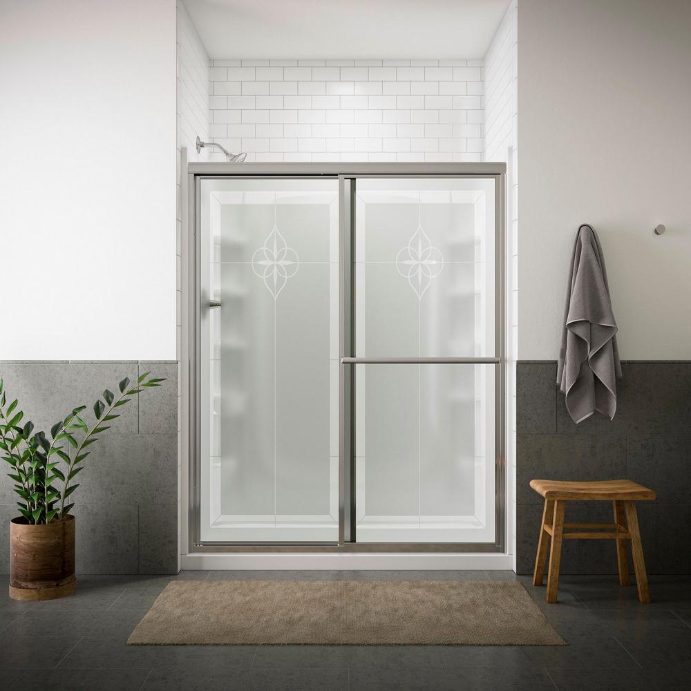 STERLING Deluxe 593/8 in. x 70 in. Framed Sliding Shower Door in