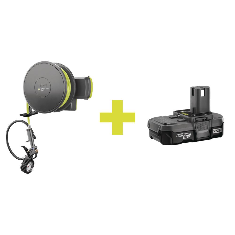 Ryobi Inflator Accessory with Compact Lithium BatteryGDM800P102 The
