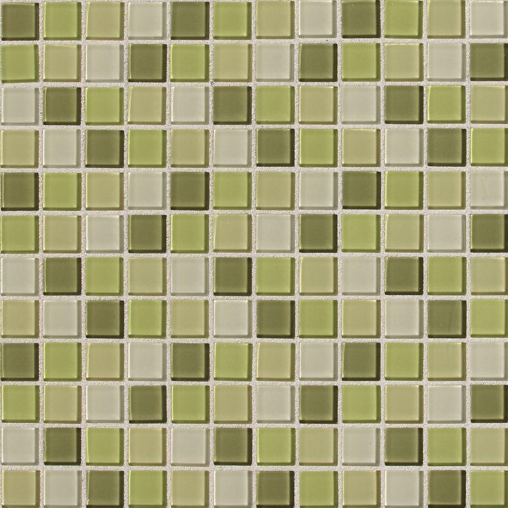 Gl Tile 12x12 Techieblogie Info Green Mosaic Tile The Home Depot
